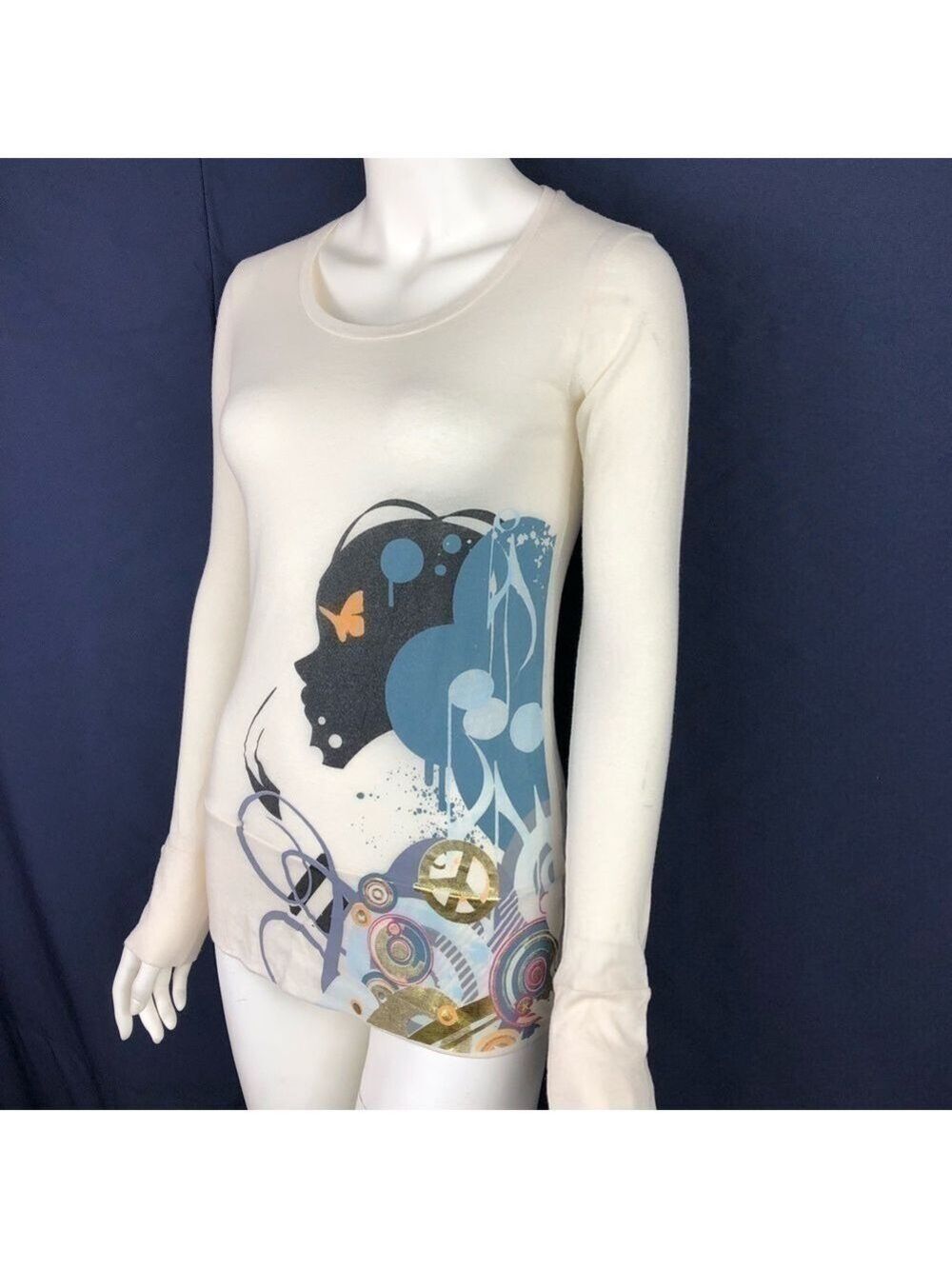 NEW-OBVIOUS Funky BoHo Groovy Girl LongSleeves Tee